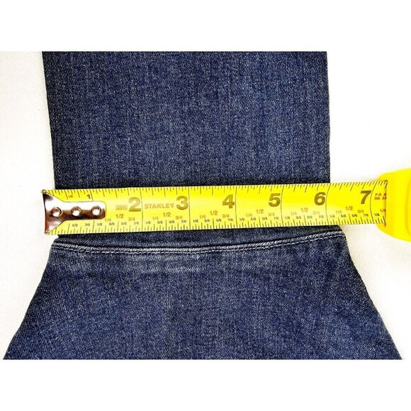 Mother Size 26X27 Women's The Cha Cha Fray Girl Crush Blue Denim Flare Jeans USA - Picture 5 of 14